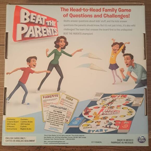 Beat The Parents Second Edition Parents VS Kids Challenge Board Game - Picture 6 of 8